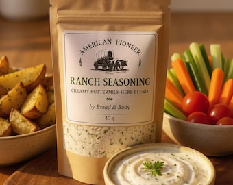 American Ranch Seasoning | Dry Ranch Dip Mix | Buttermilk Herb Blend | Ranch Dressing Mix | Popcorn & Potato Seasoning | Handmade in Germany
