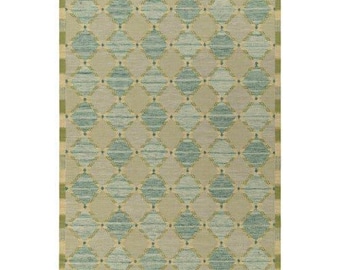 Handwoven Kilim Area Rug, Geometric Diamond Kilim Rug, Modern Flatweave Wool Carpet, Boho Minimal Home Decor Rug