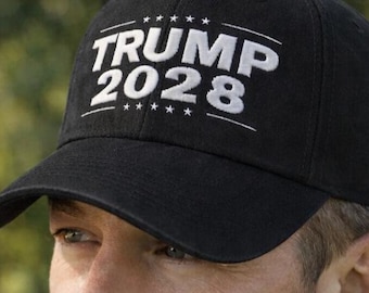 Gorra de béisbol bordada MAGA: sombrilla de color liso, regalo patriótico