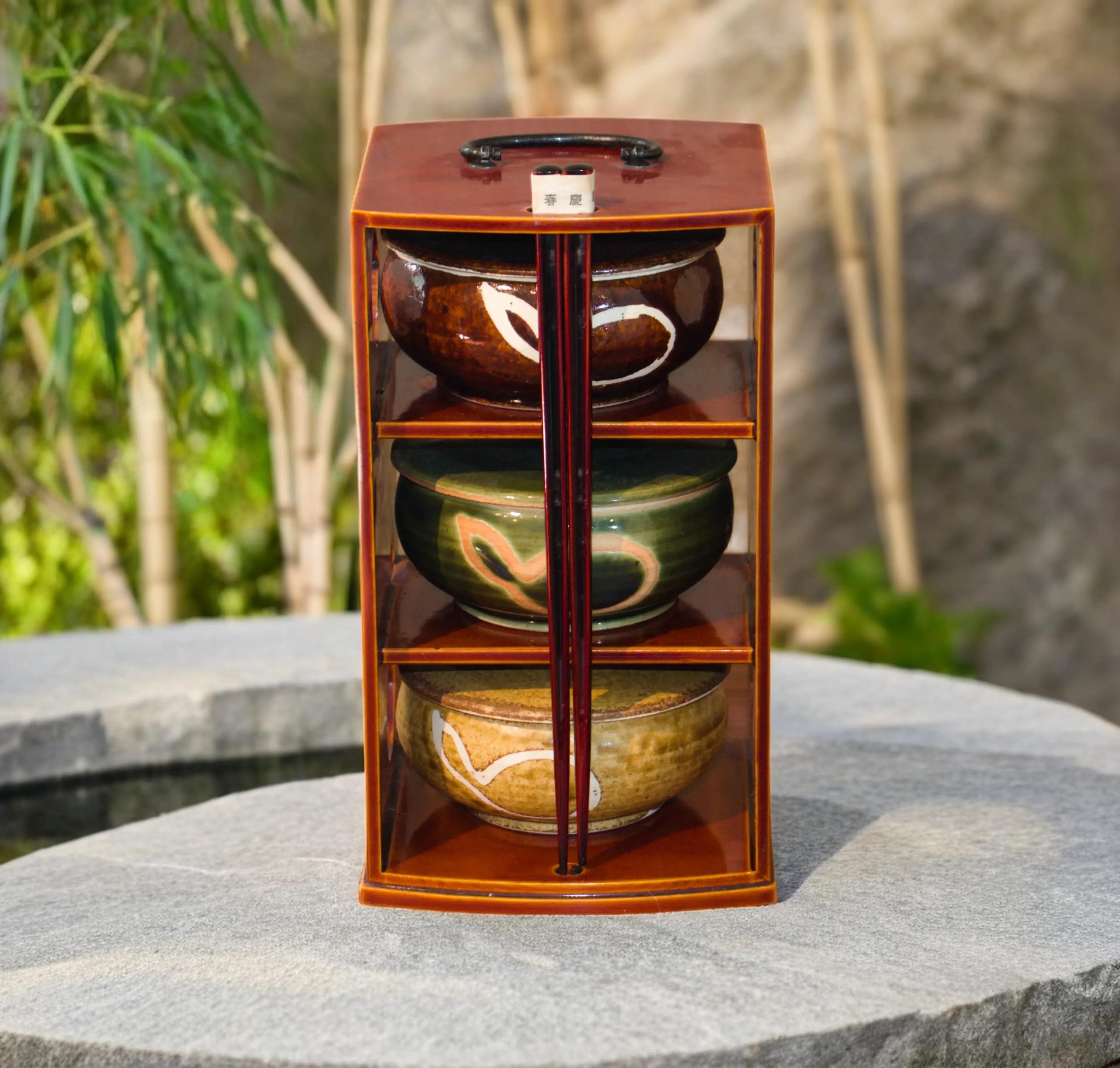 Japanese Lacquer Box Three Tier - Etsy