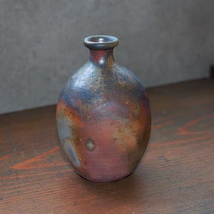Vintage Japanese Ceramic Sake Bottle – Bizen Ware Tokuri