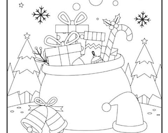 クリスマスの塗り絵 パート2