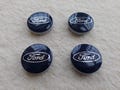 Set of 4 Pieces Wheel Center Caps Ford 54mm-2,13 Inch Blue Glossy product logo