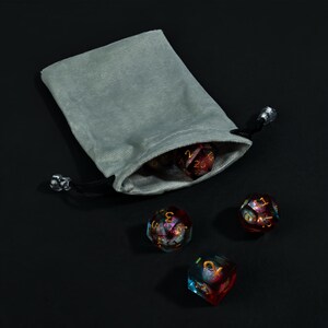 Liquid Core Galaxy Dice Set – Purple Resin DND Dice for RPG Lovers image 8