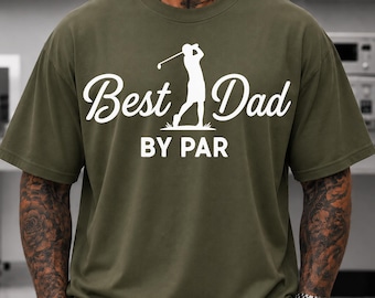 Funny Golf Dad PNG, Best Dad By Par Shirt Design, Father’s Day Gift For Golfer, Golf Lover Dad Gift