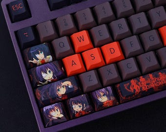 Rikka Takanashi Keycap Set Chunibyo Japanese PBT 108 Key Cherry MX Style