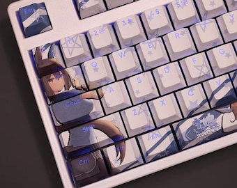ウマ娘 ライスシャワー ワイヤレスキーボード X1 Pro ライスシャワー ウマ娘 キーキャップ：PBT チェリープロファイル、108