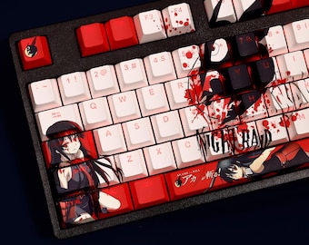 Akame Keycap Set Akame ga Kill! Japanese PBT 108 Key Cherry MX Style