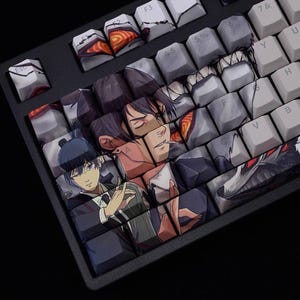 Aki Hayakawa Porte-clés Tronçonneuse Japonaise PBT 108 Touches Cherry MX Style