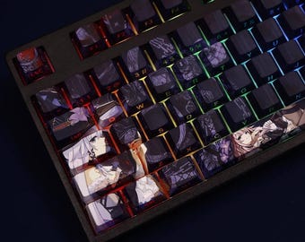 Herta Keycap Set Honkai: Star Rail Japanese PBT 108 Key Cherry MX Style