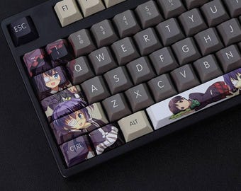 Rikka Takanashi Keycap Set Chunibyo Japanese PBT 108 Key Cherry MX Style