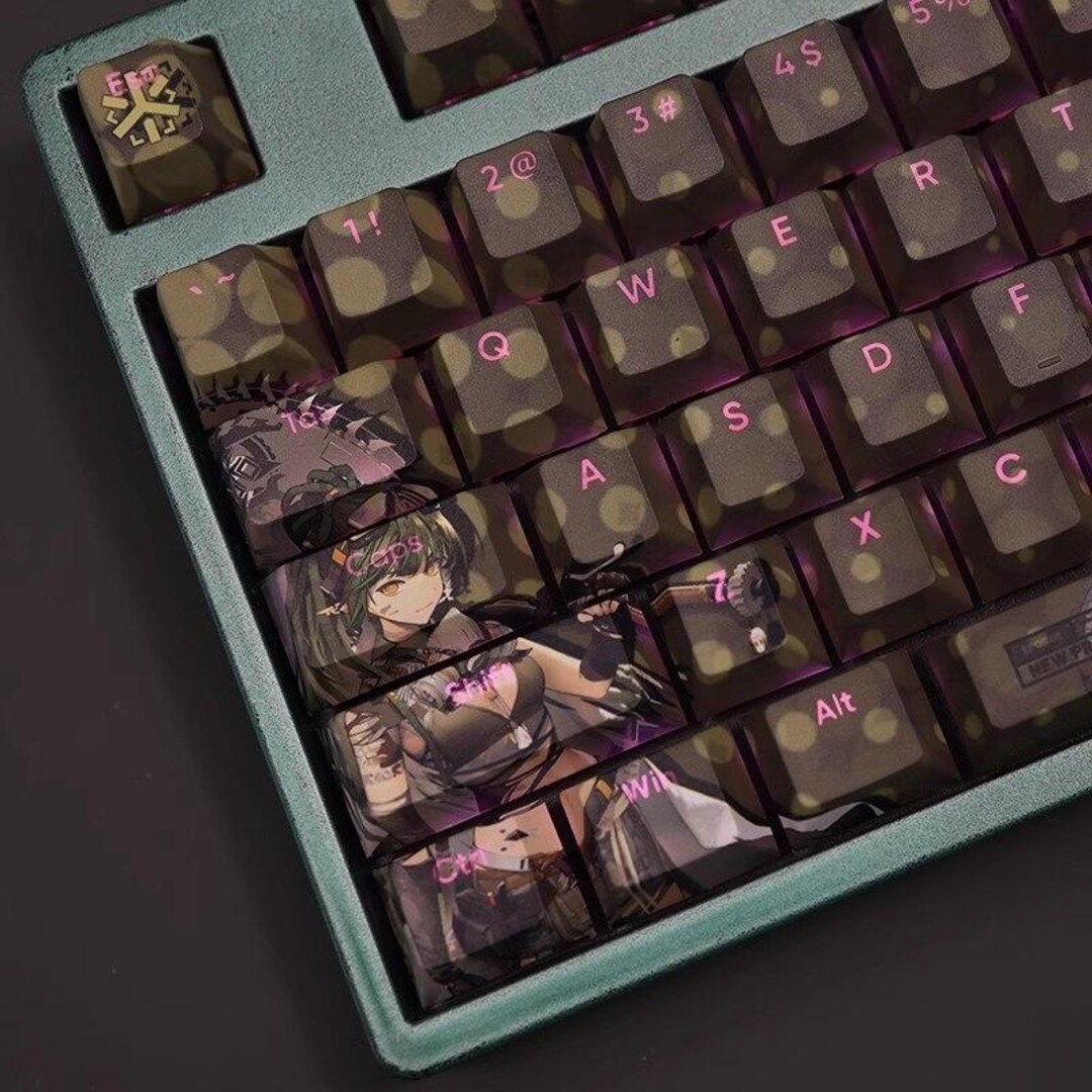 Gavial the Invincible Keycap Set Arknights Japanese PBT 108 Key Cherry ...