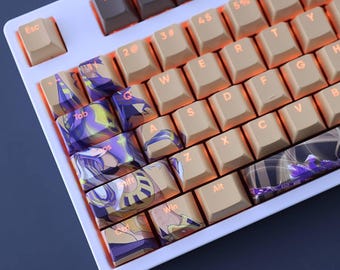 Cyno Keycap Set Genshin Impact Japanese PBT 108 Key Cherry MX Style