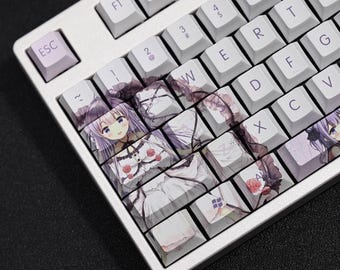 Azur Lane Keycap Set Unicorn Japanese PBT 108 Key Cherry MX Style