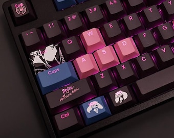 Hatsune Miku Keycap Set Japanese PBT 108 Key Cherry MX Style