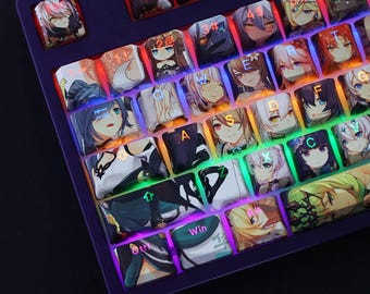 Honkai Keycap Set Japanese PBT 108 Key OEM MX Style