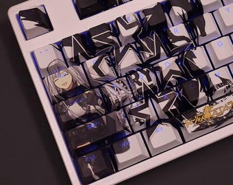 AK12 Keycap Set Girls' Frontline Japanese PBT 108 Key Cherry MX Style