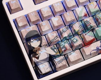 Ichika Hoshino Keycap Set Japanese PBT 108 Key Cherry MX Style