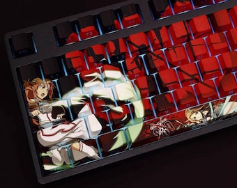 Asuna Yuuki Keycap Set Sword Art Online Japanese PBT 108 Key Cherry MX Style