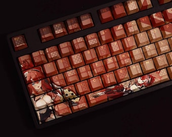 Shimokura Megu Keycap Set Blue Archive Japanese PBT 108 Key Cherry MX Style