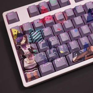 Zestaw nakładek na klucze Rice Shower Pretty Derby Japanese PBT 108 Key Cherry MX Style