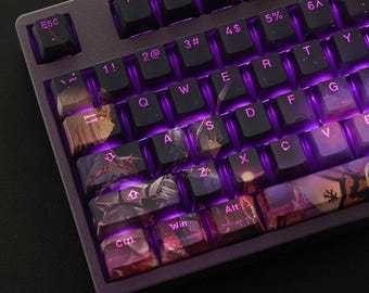 Saber Keycap Set Fate/Night Stay Japanese PBT 108 Key OEM MX Style