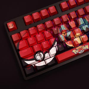 Charmander Keycap Set Pokemon Japanese PBT 108 Key Cherry MX Style