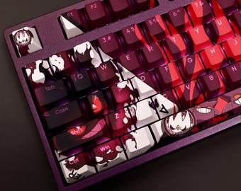 Gengar Keycap Set Pokemon Japanese PBT 108 Key Cherry MX Style