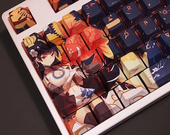Yat Sen Keycap Set Azur Lane Japanese PBT 108 Key Cherry MX Style