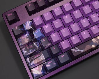 Herta Keycap Set Honkai: Star Rail Japanese PBT 108 Key Cherry MX Style