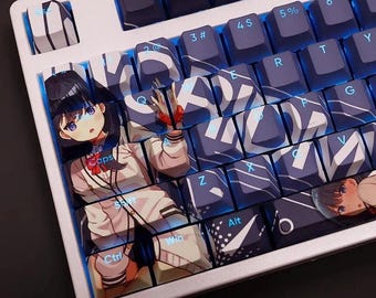 Rikka Takarada Keycap Set SSSS.Gridman Japanese PBT 108 Key Cherry MX Style