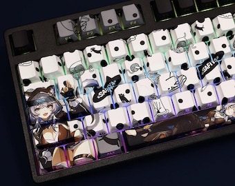 Cipher Keycap Set Honkai: Star Rail Japanese PBT 108 Key Cherry MX Style
