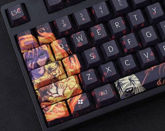 Rurouni Kenshin Keycap Set Japanese PBT 108 Key Cherry MX Style