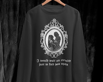 Dracula Love Tale Sweatshirt: Gothic Vampir Romanze Rundhalsausschnitt