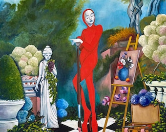 Figurative Oil Painting on Canvas – Anima