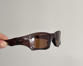 レアメタルブラックオークリープレートY2Kゴープコア偏光サングラス