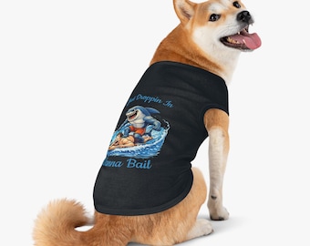 Just Keep Poppin In Shark Surfing Pet Tank