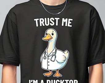 pato de dibujos animados con una bata de laboratorio