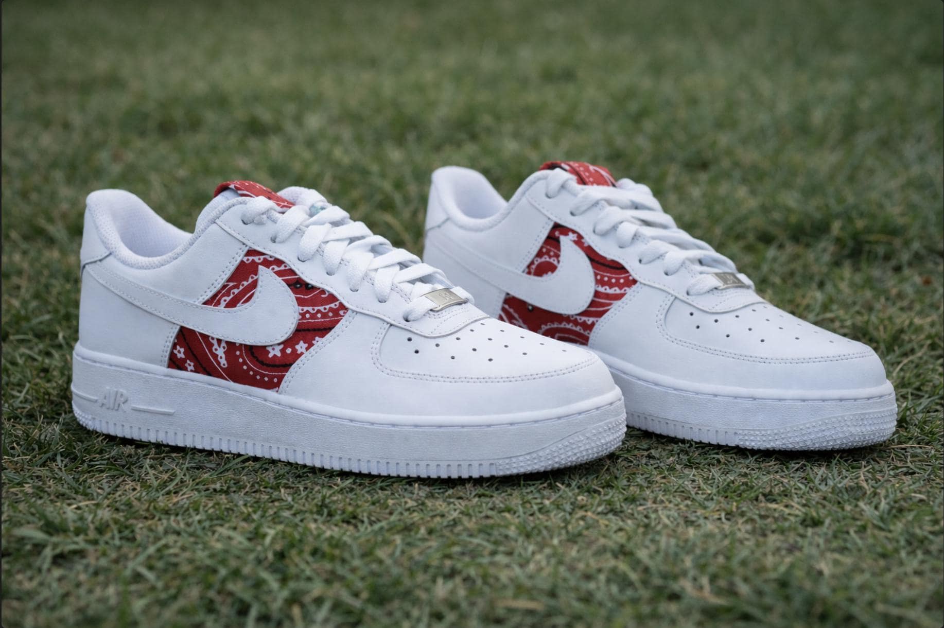 air force 1 red bandana