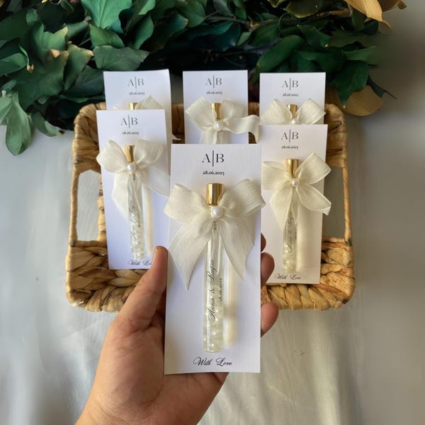Personalisierte Parfüm Gastgeschenke: Individuell 10ml Hochzeit, Duschgeschenk - Kostenloser US Versand
