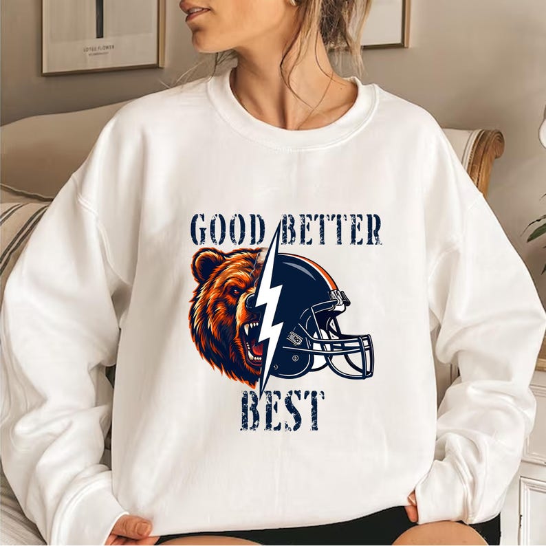 Good Better Best PNG, Bears Football Graphic, Vintage Sports Quote ...