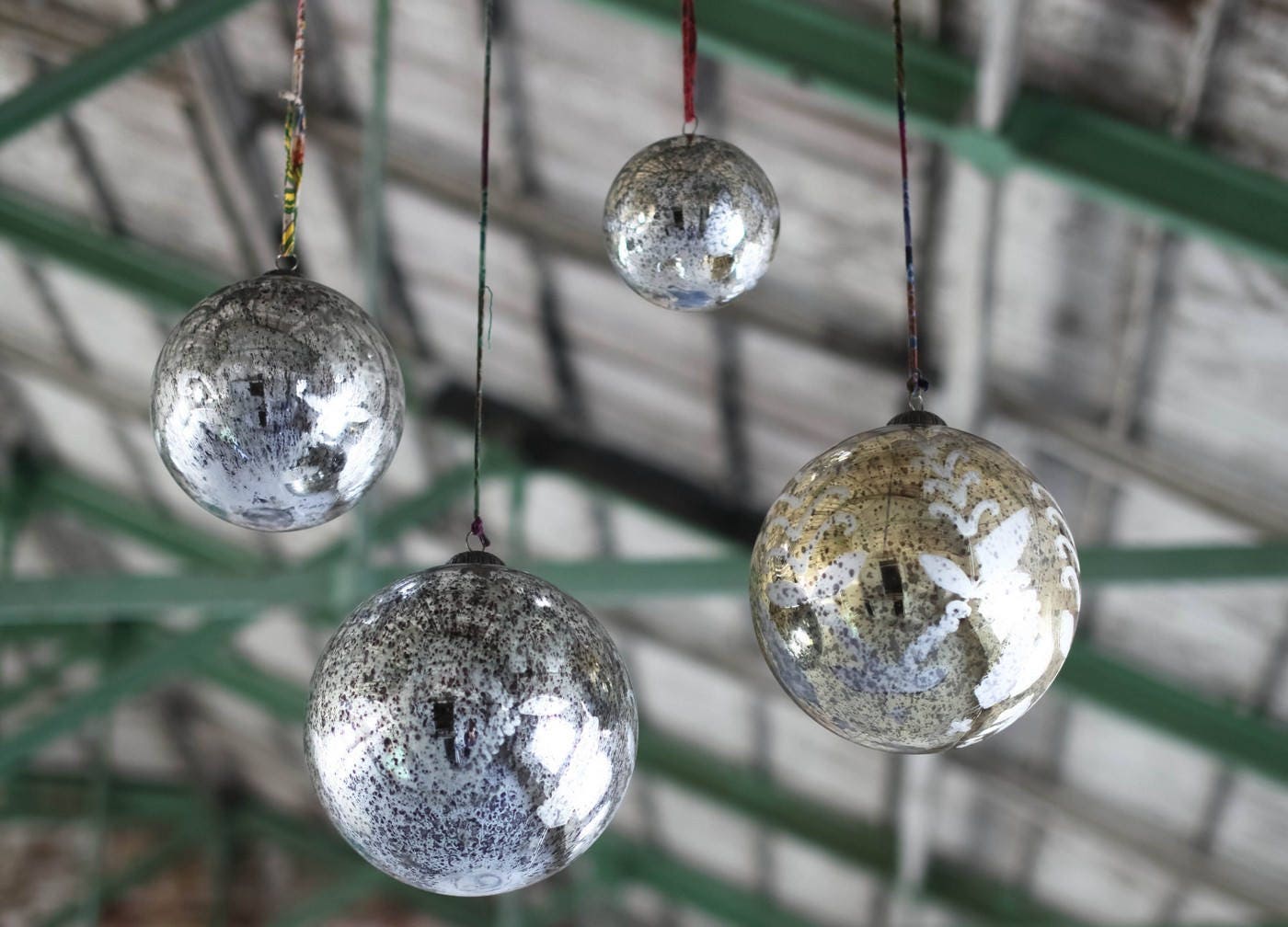 Giant Handmade Baubles Christmas Ornament Glass Baubles Large