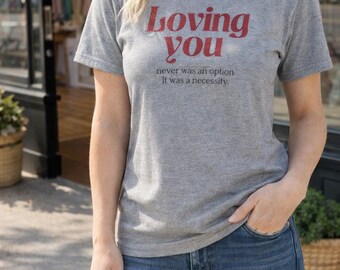 Matching Couple T-Shirt: Loving You Valentine's Day Gift