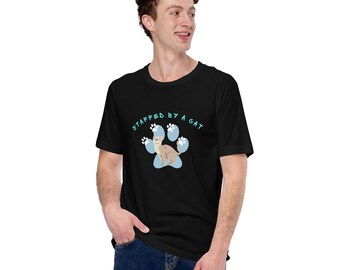 Camiseta con estampado de gato, divertida ilustración de gato.