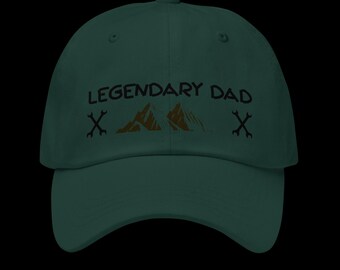 Gorra legendaria para papá, regalo del Día del Padre, gorra bordada para papá, regalo para papá primerizo, gorra retro para papá, el mejor papá del mundo, regalo de cumpleaños para papá