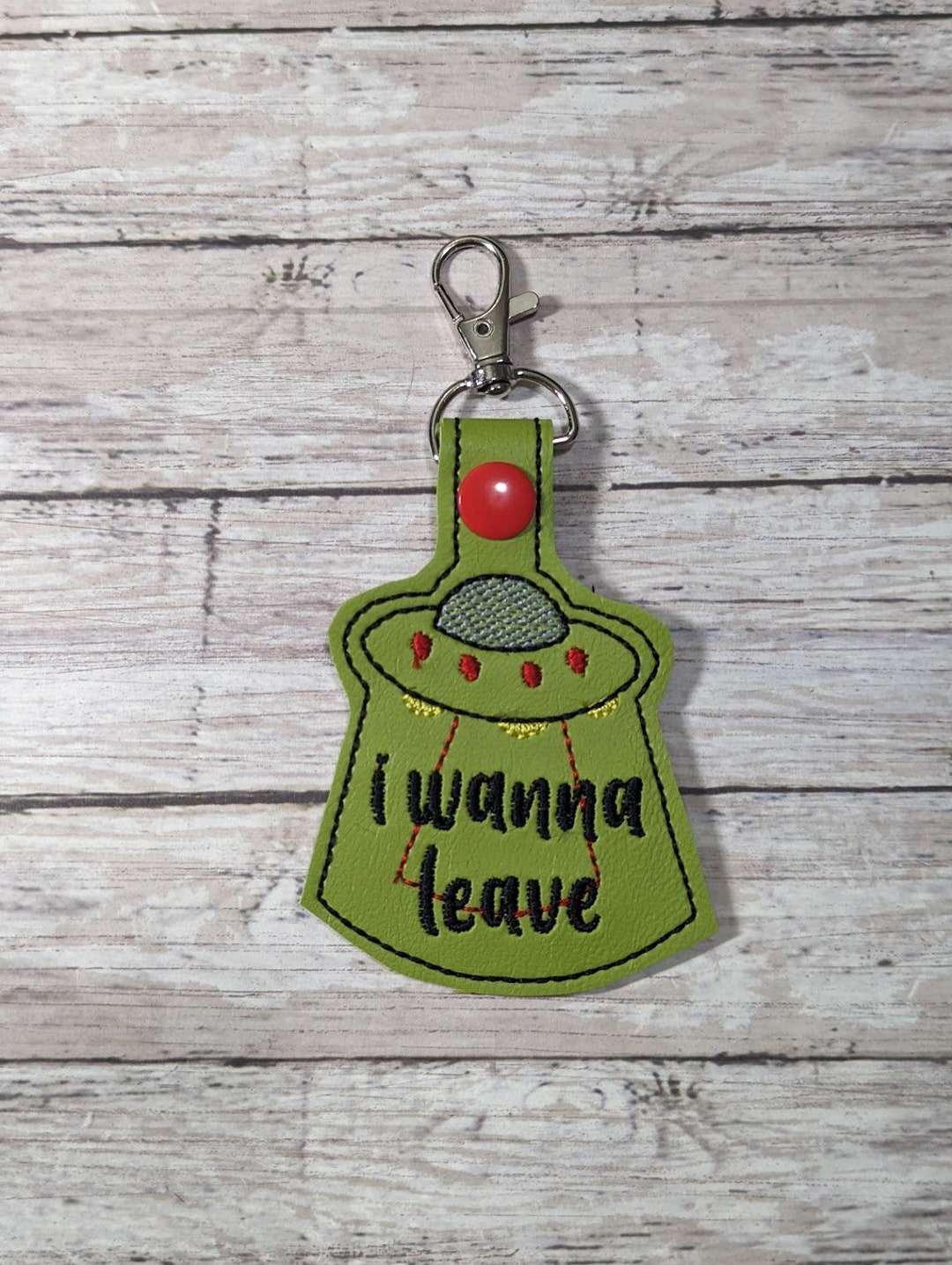 Alien Spaceship Keychain Alien Invasion I Wanna Leave Alien Abduction ...