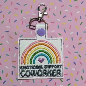Emotional Support Coworker Vinyl Sticker, Coworker Gift, office