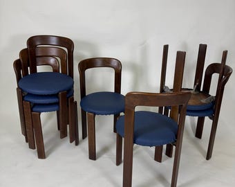 Bruno Rey Dietiker stoel – Rey stoel vintage 1971 – Zwitserse design eetkamerstoel
