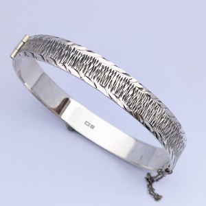 Vintage Brutalist Silver Bangles - Etsy UK