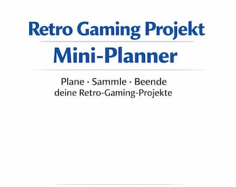 レトロゲームプロジェクトミニプランナー | コレクター＆オタク向けプランニング | レトロコンソールプロジェクトプランナー | PDFダウンロード